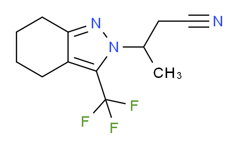 CAS No. 937601-55-3, 3-(3-(Trifluoromethyl)-4,5,6,7-tetrahydro-2H-indazol-2-yl)butanenitrile