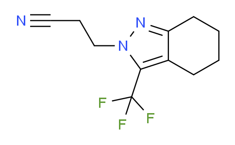 CAS No. 937601-58-6, 3-(3-(Trifluoromethyl)-4,5,6,7-tetrahydro-2H-indazol-2-yl)propanenitrile
