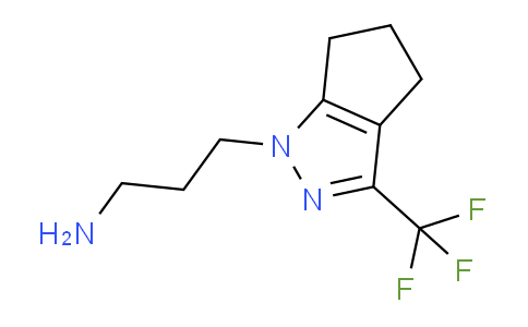 CAS No. 937599-41-2, 3-(3-(Trifluoromethyl)-5,6-dihydrocyclopenta[c]pyrazol-1(4H)-yl)propan-1-amine