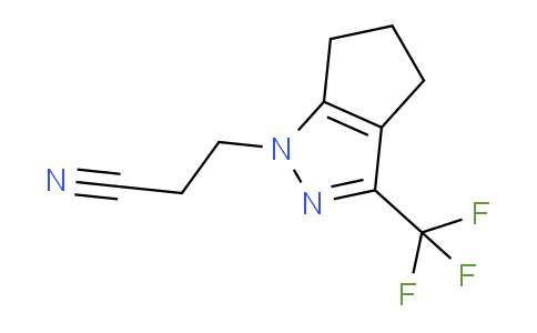 CAS No. 1011371-14-4, 3-(3-(Trifluoromethyl)-5,6-dihydrocyclopenta[c]pyrazol-1(4H)-yl)propanenitrile