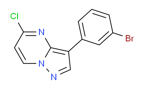 CAS No. 1956325-70-4, 3-(3-Bromophenyl)-5-chloropyrazolo[1,5-a]pyrimidine