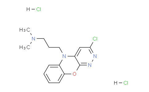 CAS No. 27225-86-1, 3-(3-Chloro-5H-benzo[b]pyridazino[4,3-e][1,4]oxazin-5-yl)-N,N-dimethylpropan-1-amine dihydrochloride