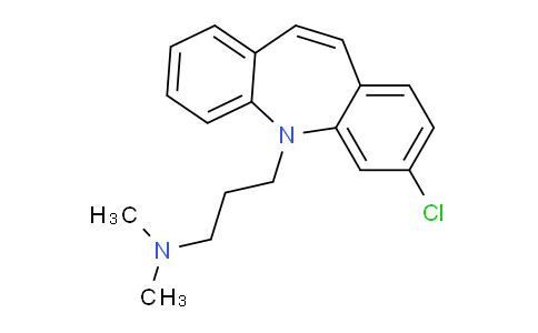 CAS No. 2095-42-3, 3-(3-Chloro-5H-dibenzo[b,f]azepin-5-yl)-N,N-dimethylpropan-1-amine