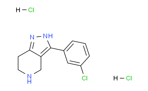 CAS No. 1172900-86-5, 3-(3-Chlorophenyl)-4,5,6,7-tetrahydro-2H-pyrazolo[4,3-c]pyridine dihydrochloride