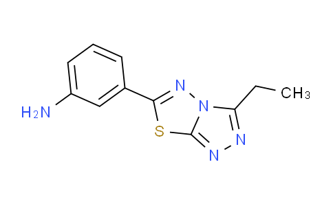CAS No. 874591-57-8, 3-(3-Ethyl-[1,2,4]triazolo[3,4-b][1,3,4]thiadiazol-6-yl)aniline