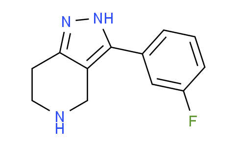 CAS No. 916423-50-2, 3-(3-Fluorophenyl)-4,5,6,7-tetrahydro-2H-pyrazolo[4,3-c]pyridine