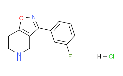 CAS No. 1185294-15-8, 3-(3-Fluorophenyl)-4,5,6,7-tetrahydroisoxazolo[4,5-c]pyridine hydrochloride