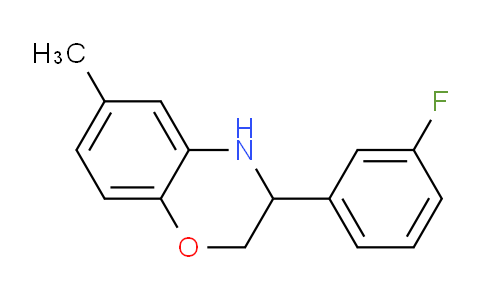 CAS No. 1708289-00-2, 3-(3-Fluorophenyl)-6-methyl-3,4-dihydro-2H-benzo[b][1,4]oxazine
