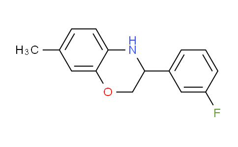 CAS No. 1710293-28-9, 3-(3-Fluorophenyl)-7-methyl-3,4-dihydro-2H-benzo[b][1,4]oxazine