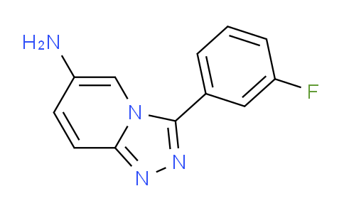 CAS No. 1082346-14-2, 3-(3-Fluorophenyl)-[1,2,4]triazolo[4,3-a]pyridin-6-amine
