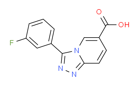 CAS No. 1402232-99-8, 3-(3-Fluorophenyl)-[1,2,4]triazolo[4,3-a]pyridine-6-carboxylic acid