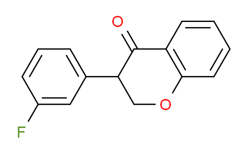 CAS No. 1143863-67-5, 3-(3-Fluorophenyl)chroman-4-one