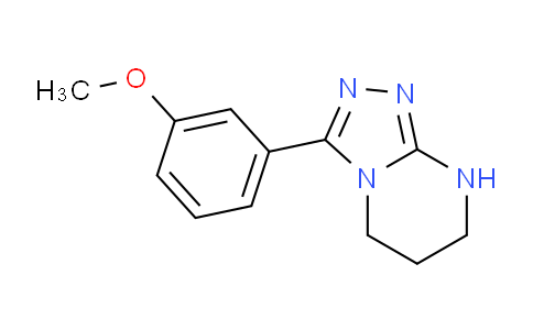 CAS No. 1281331-73-4, 3-(3-Methoxyphenyl)-5,6,7,8-tetrahydro-[1,2,4]triazolo[4,3-a]pyrimidine