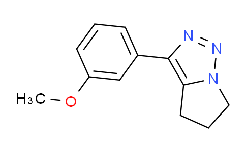 CAS No. 1445792-42-6, 3-(3-Methoxyphenyl)-5,6-dihydro-4H-pyrrolo[1,2-c][1,2,3]triazole