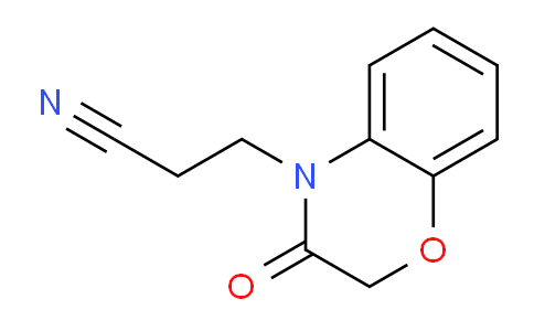 CAS No. 23866-12-8, 3-(3-Oxo-2H-benzo[b][1,4]oxazin-4(3H)-yl)propanenitrile