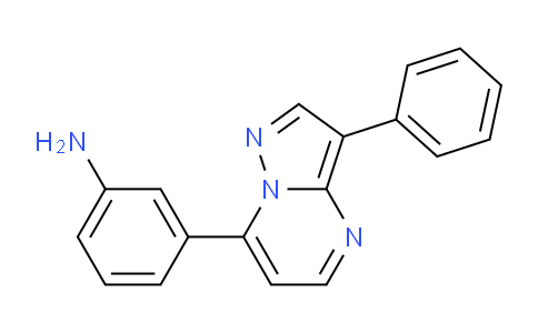 CAS No. 931998-17-3, 3-(3-Phenylpyrazolo[1,5-a]pyrimidin-7-yl)aniline