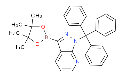 CAS No. 1319591-26-8, 3-(4,4,5,5-Tetramethyl-1,3,2-dioxaborolan-2-yl)-1-trityl-1H-pyrazolo[3,4-b]pyridine