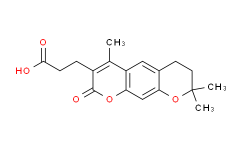 CAS No. 956950-60-0, 3-(4,8,8-Trimethyl-2-oxo-2,6,7,8-tetrahydropyrano[3,2-g]chromen-3-yl)propanoic acid