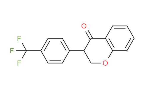 CAS No. 1220452-68-5, 3-(4-(Trifluoromethyl)phenyl)chroman-4-one