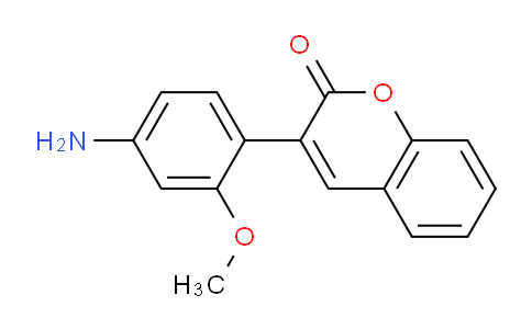 CAS No. 335206-96-7, 3-(4-Amino-2-methoxyphenyl)-2H-chromen-2-one