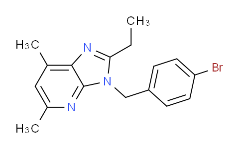 CAS No. 154553-72-7, 3-(4-Bromobenzyl)-2-ethyl-5,7-dimethyl-3H-imidazo[4,5-b]pyridine