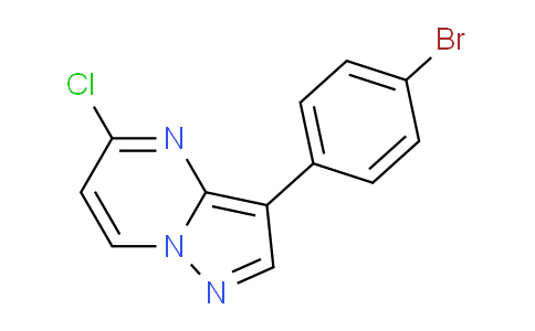 CAS No. 1956377-35-7, 3-(4-Bromophenyl)-5-chloropyrazolo[1,5-a]pyrimidine