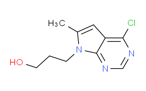 CAS No. 35808-64-1, 3-(4-Chloro-6-methyl-7H-pyrrolo[2,3-d]pyrimidin-7-yl)propan-1-ol
