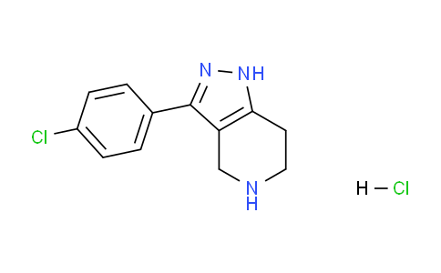 CAS No. 87628-52-2, 3-(4-Chlorophenyl)-4,5,6,7-tetrahydro-1H-pyrazolo[4,3-c]pyridine hydrochloride