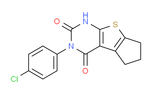 CAS No. 309273-77-6, 3-(4-Chlorophenyl)-6,7-dihydro-1H-cyclopenta[4,5]thieno[2,3-d]pyrimidine-2,4(3H,5H)-dione