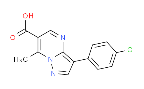 CAS No. 1030421-13-6, 3-(4-Chlorophenyl)-7-methylpyrazolo[1,5-a]pyrimidine-6-carboxylic acid