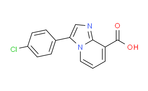 CAS No. 885276-32-4, 3-(4-Chlorophenyl)imidazo[1,2-a]pyridine-8-carboxylic acid