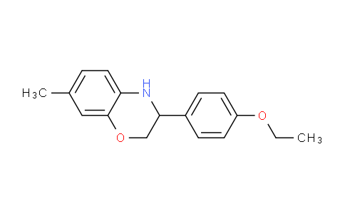 CAS No. 1707668-17-4, 3-(4-Ethoxyphenyl)-7-methyl-3,4-dihydro-2H-benzo[b][1,4]oxazine