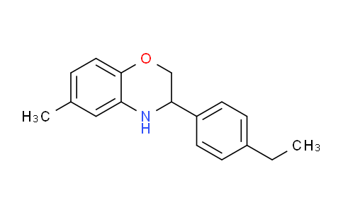 CAS No. 1713588-30-7, 3-(4-Ethylphenyl)-6-methyl-3,4-dihydro-2H-benzo[b][1,4]oxazine