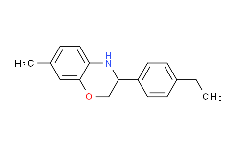 CAS No. 1713174-11-8, 3-(4-Ethylphenyl)-7-methyl-3,4-dihydro-2H-benzo[b][1,4]oxazine
