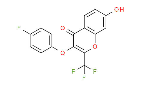 CAS No. 300569-43-1, 3-(4-Fluorophenoxy)-7-hydroxy-2-(trifluoromethyl)-4H-chromen-4-one