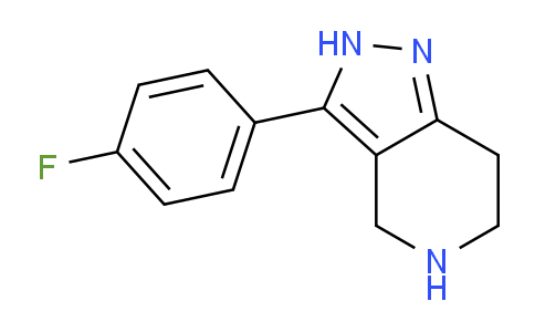 CAS No. 916423-52-4, 3-(4-Fluorophenyl)-4,5,6,7-tetrahydro-2H-pyrazolo[4,3-c]pyridine