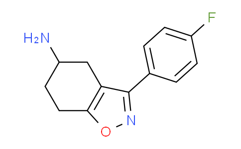 CAS No. 1201785-04-7, 3-(4-Fluorophenyl)-4,5,6,7-tetrahydrobenzo[d]isoxazol-5-amine