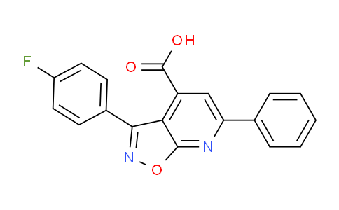 CAS No. 1018125-59-1, 3-(4-Fluorophenyl)-6-phenylisoxazolo[5,4-b]pyridine-4-carboxylic acid