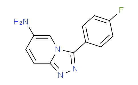 CAS No. 1082472-01-2, 3-(4-Fluorophenyl)-[1,2,4]triazolo[4,3-a]pyridin-6-amine