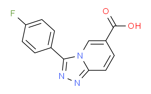 CAS No. 1334487-94-3, 3-(4-Fluorophenyl)-[1,2,4]triazolo[4,3-a]pyridine-6-carboxylic acid