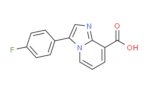 CAS No. 1300022-42-7, 3-(4-Fluorophenyl)imidazo[1,2-a]pyridine-8-carboxylic acid