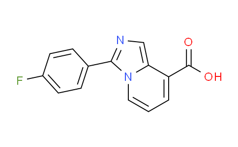 CAS No. 1300022-19-8, 3-(4-Fluorophenyl)imidazo[1,5-a]pyridine-8-carboxylic acid