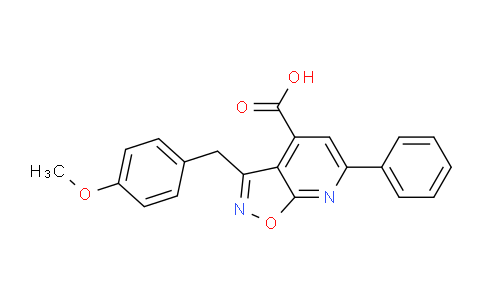 CAS No. 1263212-37-8, 3-(4-Methoxybenzyl)-6-phenylisoxazolo[5,4-b]pyridine-4-carboxylic acid