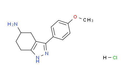 CAS No. 1188263-97-9, 3-(4-Methoxyphenyl)-4,5,6,7-tetrahydro-1H-indazol-5-amine hydrochloride
