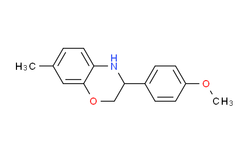 CAS No. 1710472-08-4, 3-(4-Methoxyphenyl)-7-methyl-3,4-dihydro-2H-benzo[b][1,4]oxazine