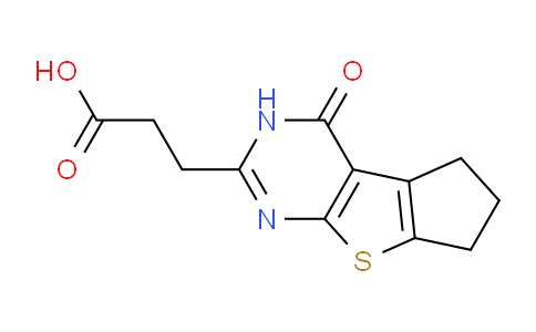CAS No. 412962-43-7, 3-(4-Oxo-4,5,6,7-tetrahydro-3H-cyclopenta[4,5]thieno[2,3-d]pyrimidin-2-yl)propanoic acid