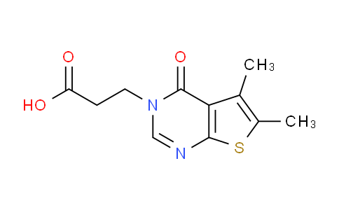 CAS No. 450394-89-5, 3-(5,6-Dimethyl-4-oxothieno[2,3-d]pyrimidin-3(4H)-yl)propanoic acid