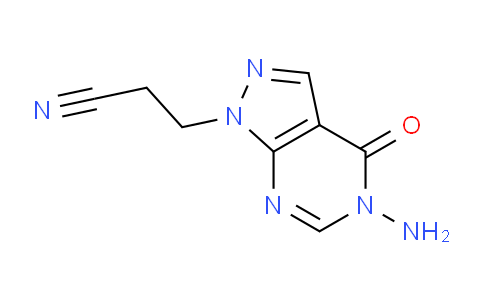 CAS No. 1707405-59-1, 3-(5-Amino-4-oxo-4,5-dihydro-1H-pyrazolo[3,4-d]pyrimidin-1-yl)propanenitrile