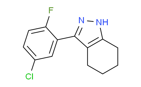 CAS No. 1447959-00-3, 3-(5-Chloro-2-fluorophenyl)-4,5,6,7-tetrahydro-1H-indazole