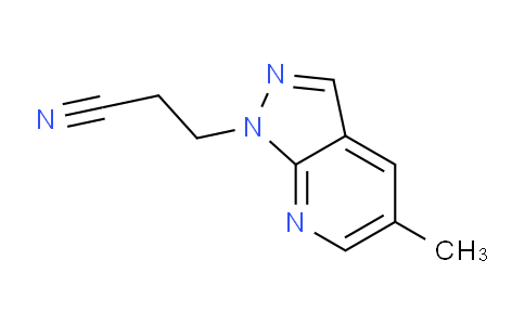 CAS No. 1160246-32-1, 3-(5-Methyl-1H-pyrazolo[3,4-b]pyridin-1-yl)propanenitrile